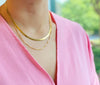 Layered Herringbone Chain Necklace
