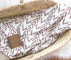 Brown Arrow Swaddle Blanket