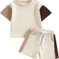 Brown Colorblock Set