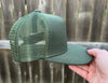 Green Flat Bill with Mesh Back